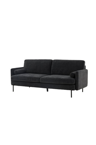 Venture Home Antibes 3-sits soffa - Mörkgrå Velour Tyg