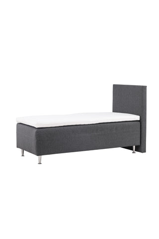 Venture Home Mesa Bed 90*200 - Matt Silver / Mörkgrå Tyg Lino 12