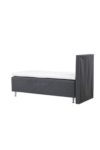 Venture Home Mesa Bed 90*200 - Matt Silver / Mörkgrå Tyg Lino 12