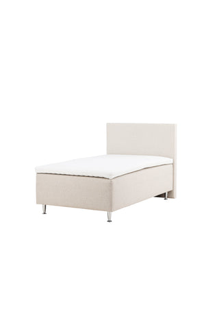 Venture Home Mesa Bed 120*200 - Matt Silver / Beige Tyg Lino 02