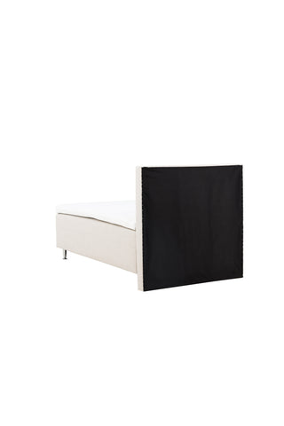 Venture Home Mesa Bed 120*200 - Matt Silver / Beige Tyg Lino 02