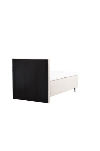 Venture Home Mesa Bed 120*200 - Matt Silver / Beige Tyg Lino 02