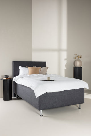 Venture Home Mesa Bed 120*200 - Matt Silver / Mörkgrå Tyg Lino 12