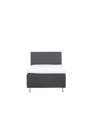 Venture Home Mesa Bed 120*200 - Matt Silver / Mörkgrå Tyg Lino 12
