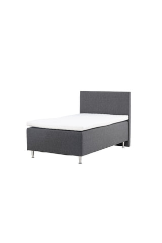 Venture Home Mesa Bed 120*200 - Matt Silver / Mörkgrå Tyg Lino 12