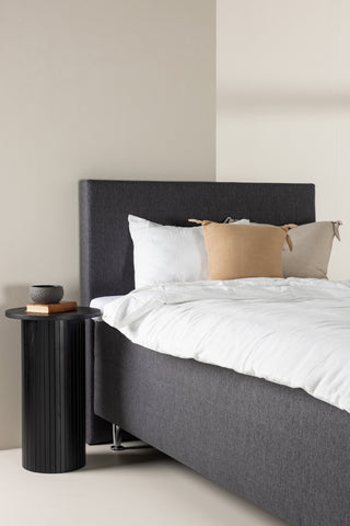 Venture Home Mesa Bed 120*200 - Matt Silver / Mörkgrå Tyg Lino 12