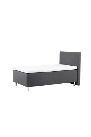 Venture Home Mesa Bed 120*200 - Matt Silver / Mörkgrå Tyg Lino 12