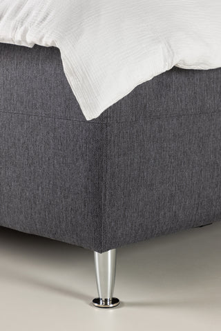 Venture Home Mesa Bed 120*200 - Matt Silver / Mörkgrå Tyg Lino 12