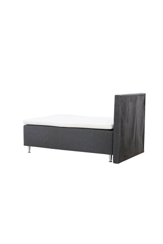 Venture Home Mesa Bed 120*200 - Matt Silver / Mörkgrå Tyg Lino 12