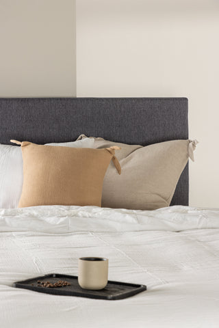 Venture Home Mesa Bed 120*200 - Matt Silver / Mörkgrå Tyg Lino 12