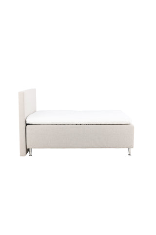 Venture Home Mesa Bed 180*200 - Matt Silver / Beige Tyg Lino 02