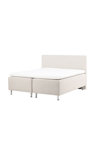 Venture Home Mesa Bed 180*200 - Matt Silver / Beige Tyg Lino 02