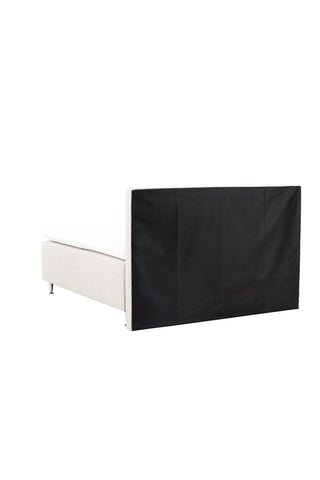 Venture Home Mesa Bed 180*200 - Matt Silver / Beige Tyg Lino 02