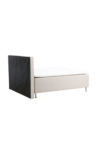 Venture Home Mesa Bed 180*200 - Matt Silver / Beige Tyg Lino 02