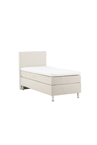 Venture Home Toledo Säng 90*200 - Matt Silver / Beige Tyg Lino 02