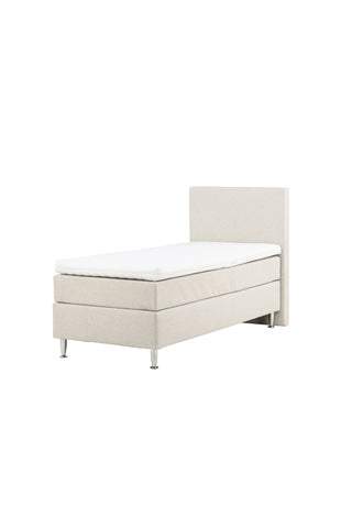 Venture Home Toledo Säng 90*200 - Matt Silver / Beige Tyg Lino 02