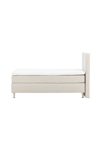 Venture Home Toledo Säng 90*200 - Matt Silver / Beige Tyg Lino 02