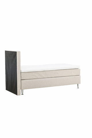 Venture Home Toledo Säng 90*200 - Matt Silver / Beige Tyg Lino 02