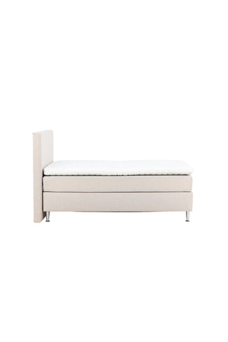 Venture Home Toledo Säng 120*200 - Matt Silver / Beige Tyg Lino 02