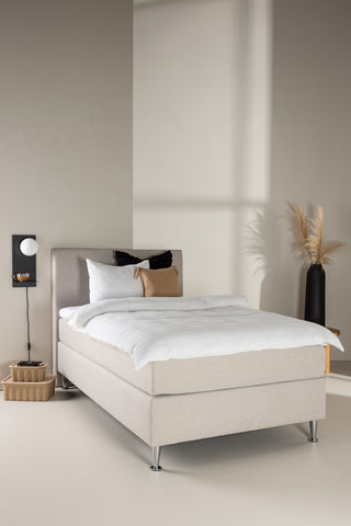 Venture Home Toledo Säng 120*200 - Matt Silver / Beige Tyg Lino 02