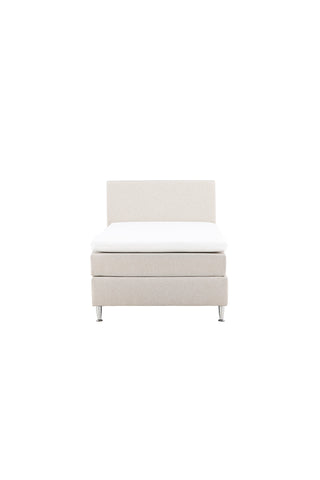 Venture Home Toledo Säng 120*200 - Matt Silver / Beige Tyg Lino 02