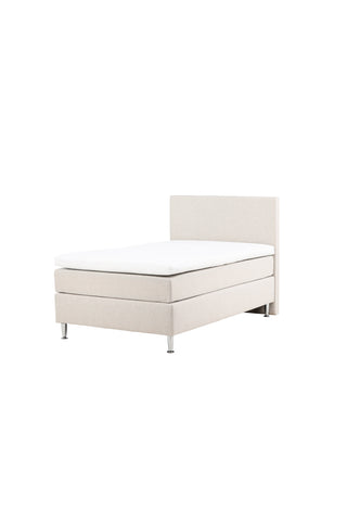 Venture Home Toledo Säng 120*200 - Matt Silver / Beige Tyg Lino 02
