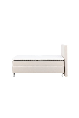 Venture Home Toledo Säng 120*200 - Matt Silver / Beige Tyg Lino 02