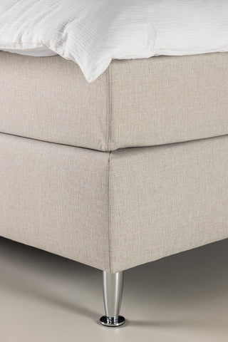 Venture Home Toledo Säng 120*200 - Matt Silver / Beige Tyg Lino 02