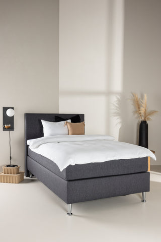 Venture Home Toledo Säng 120*200 - Matt Silver / Mörkgrå Tyg Lino 12