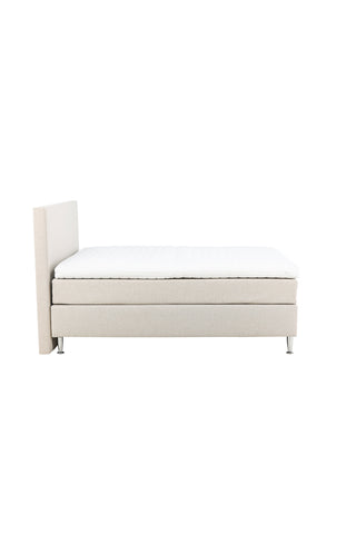 Venture Home Toledo Säng 180*200 - Matt Silver / Beige Tyg Lino 02