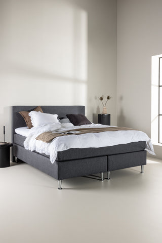 Venture Home Toledo Säng 180*200 - Matt Silver / Mörkgrå Tyg Lino 12