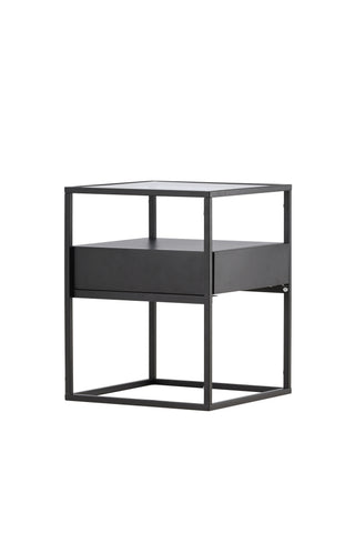 Venture Home Fortaleza Sidobord - Svart / Svart