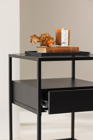 Venture Home Fortaleza Sidobord - Svart / Svart