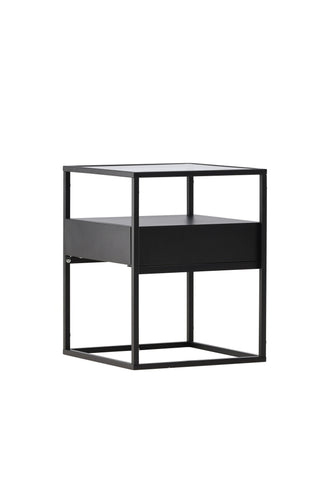 Venture Home Fortaleza Sidobord - Svart / Svart