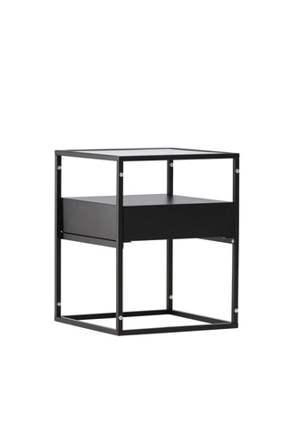 Venture Home Fortaleza Sidobord - Svart / Svart