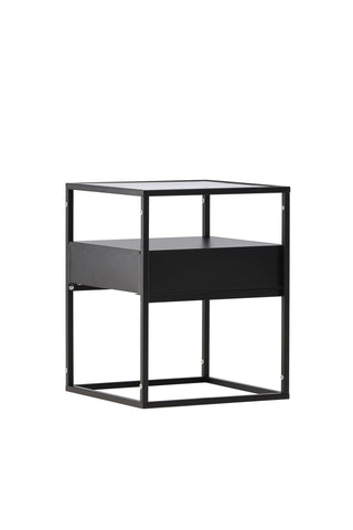 Venture Home Fortaleza Sidobord - Svart / Svart