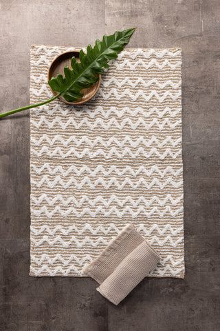 Venture Home Philippa Cotton - 60*90- -Rektangulär-Vit/Sand