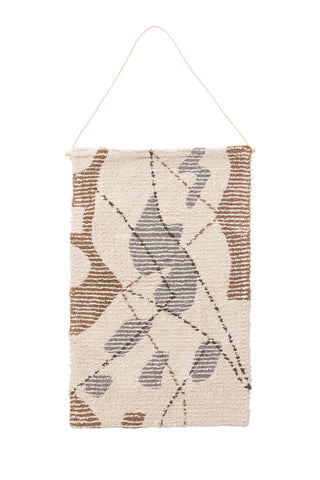 Venture Home Liam Vägghängande Bomull - 50*80- -Rektangulär-Elfenben/Brun/Grå