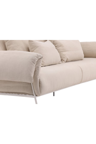 Vind Öckerö Soffa - Vit / Beige Linne