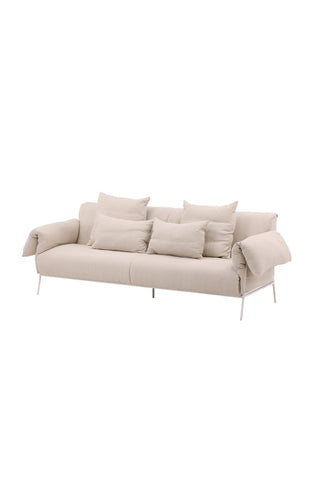 Vind Öckerö Soffa - Vit / Beige Linne
