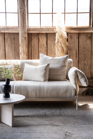 Vind Öckerö Soffa - Vit / Beige Linne