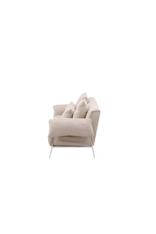 Vind Öckerö Soffa - Vit / Beige Linne
