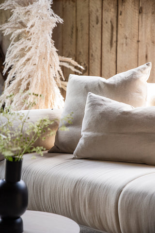 Vind Öckerö Soffa - Vit / Beige Linne