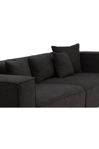Vind Gillholmen Soffa - Svart / Svart Boucle