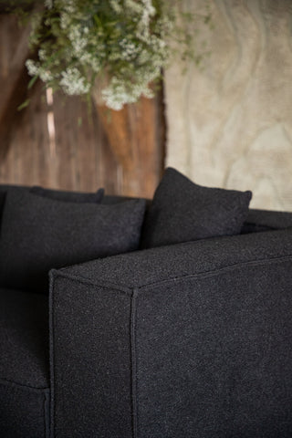 Vind Gillholmen Soffa - Svart / Svart Boucle