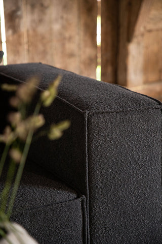 Vind Gillholmen Soffa - Svart / Svart Boucle