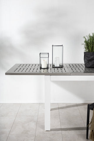 Albany Bord - 160/240 - Vit/Grå