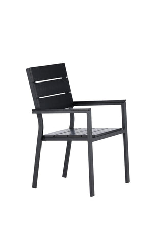 Levels Chair (staplingsbar) 2-pack - Svart Alu / Svart Aintwood