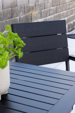 Levels Chair (staplingsbar) 2-pack - Svart Alu / Svart Aintwood