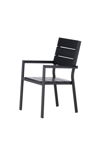 Levels Chair (staplingsbar) 2-pack - Svart Alu / Svart Aintwood